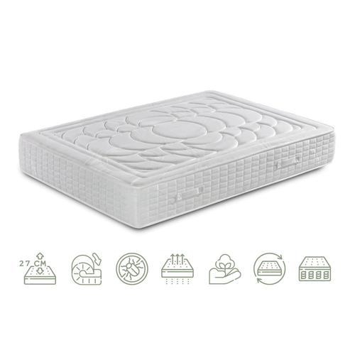 Matelas Relax 7 Zones À Ressorts Ensachés Et Mémoire De Forme 27 Cm 140x200