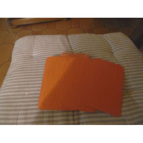 Jeu De 25 Intercalaires Carton Orange Pour Fiches 75x125mm Neutre