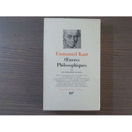 Oeuvres Philosophiques. Tome Iii. Les De