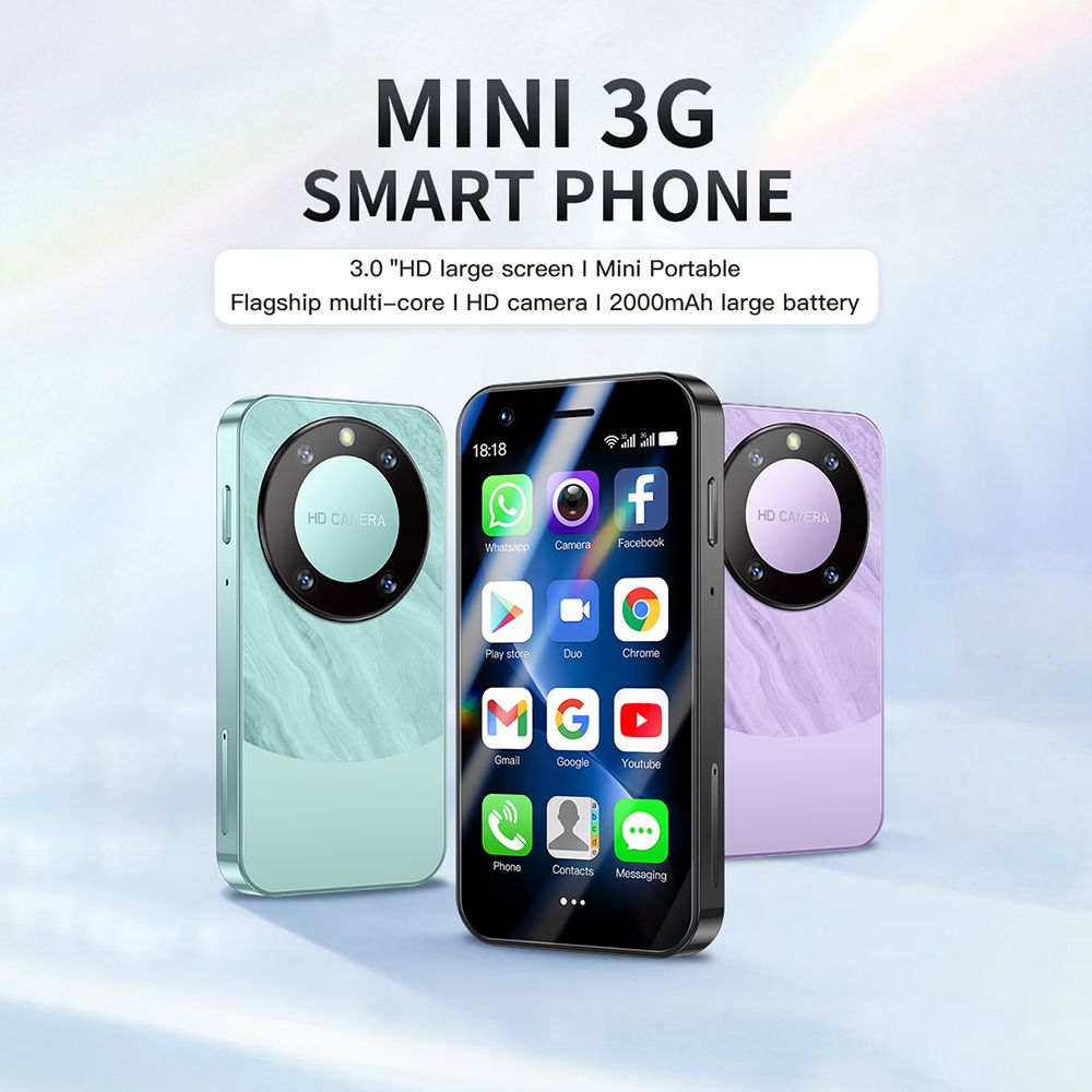 Rainbuvvy F8 Pro Max 3G Mini Smartphone 3.0 pouces 1GB+16GB ... - 3
