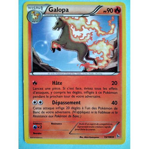 Carte Pokémon N° 078 Galopa