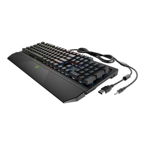 HP Pavilion Gaming 800 - Clavier - rétro-éclairé - USB - Français - commutateur : interrupteur rouge - pour Pavilion 24, 27, 32, 590, 595, TP01