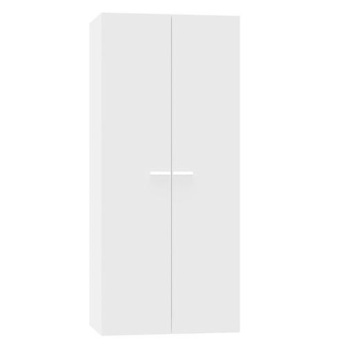 Armoire Placard / Meuble De Rangement Coloris Blanc - Hauteur 180 X Longueur 79 X Profondeur 52 Cm