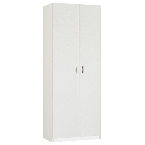 Armoire / Meuble De Rangement, Coloris Blanc - Hauteur 180 X Longueur 80 X Profondeur 35 Cm