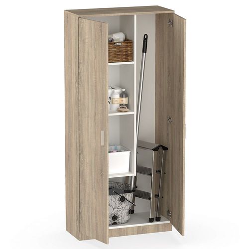 Armoire / Meuble De Rangement Coloris Cambrian - Hauteur 180 X Longueur 80 X Profondeur 35 Cm