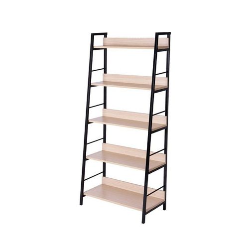 Bibliothèque Hugo Avec Étagère Style Industriel Beige