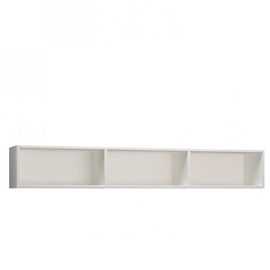Surmeuble 3 Niches De Rangements Pour Lit Escamotable Horizontal 160 X 200 Cm Hauteur 36 Cm Finition Blan