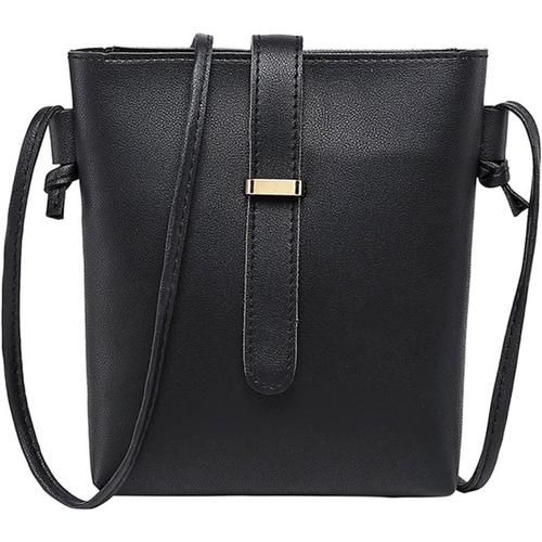 Noir 2023 Mode Femme Sac à Bandoulière Sac Porté Epaule Cartable Sacs à Main, Cuir Synthétique, Texture Tricot en V, Décoration Gland, Classique, avec Bandoulière Amovible et Réglable