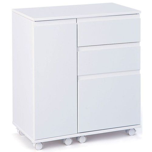 Bureau D'appoint Extensible "Luna" 121cm Blanc