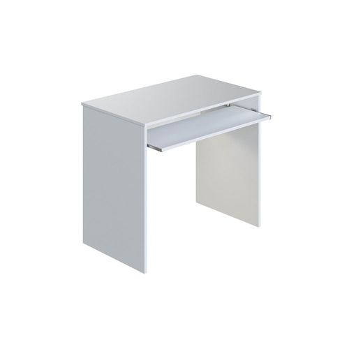 Bureau Gaby Avec Tablette Extractible L90cm X H79cm - Blanc