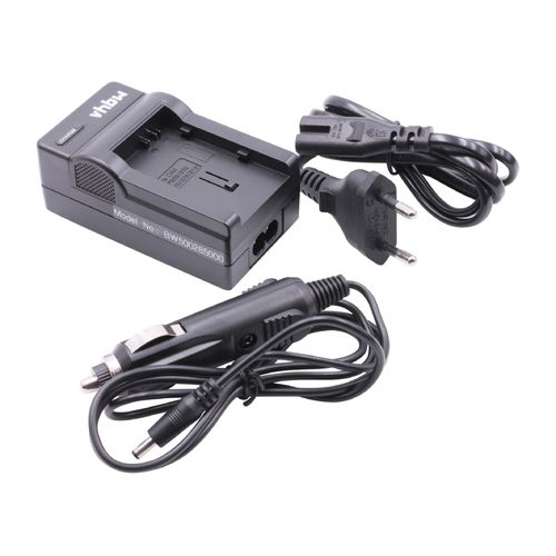 Vhbw Chargeur De Batterie Compatible Avec Canon Legria Fs10, Fs100, Fs11, Fs19, Fs20 Caméra, Dslr, Action-Cam - Chargeur + Adaptateur Allume-Cigare