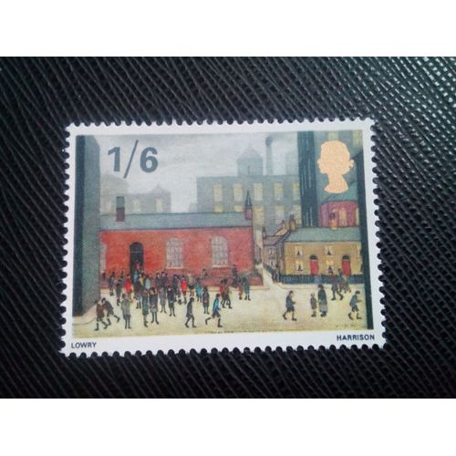 Timbre Angleterre Yt 493 « Enfants Sortant De L'école » (L.S.Lowry) 1967 ( 00100305 )