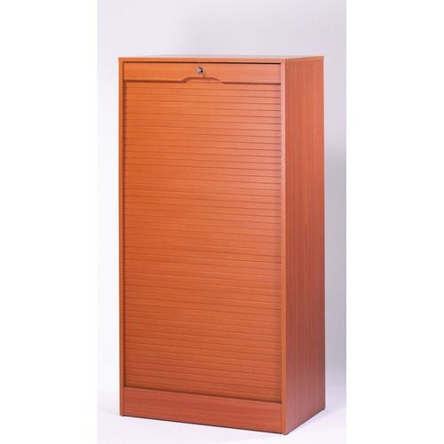 Classeur À Rideau Largeur 70 Cm Hauteur 140 Cm - Coloris: Merisier