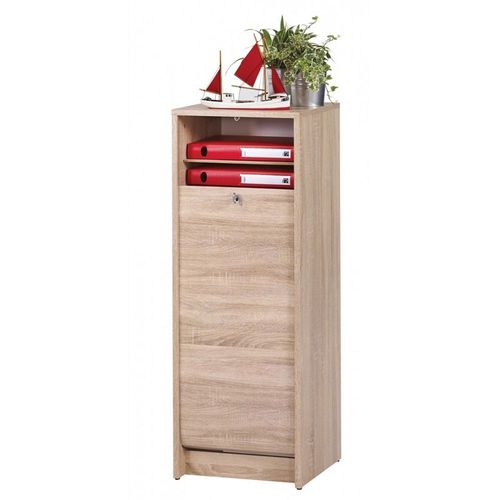 Classeur À Rideau Chêne Hauteur 104 Cm - Coloris: Chêne Naturel
