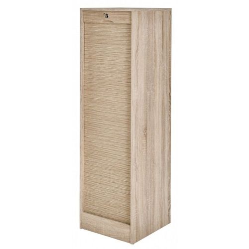 Classeur À Rideau 140 Cm Largeur 41 Cm - Coloris: Chêne Naturel