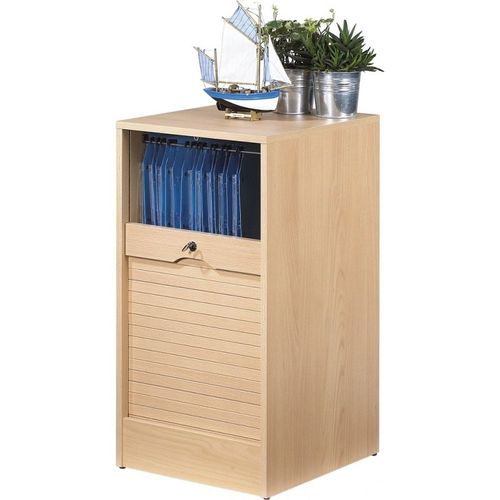 Classeur À Rideau Hauteur 76 Largeur 41 Cm - Coloris: Hêtre