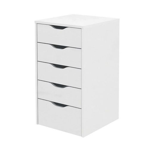 Commode Meuble De Rangement Coloris Blanc - Hauteur 71 X Longueur 40 X Profondeur 43 Cm