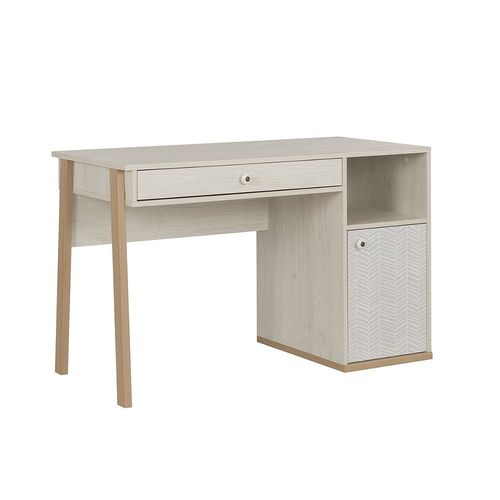 Bureau 1 Porte 1 Tiroir Gami Alika - Châtaignier Blanchi