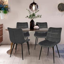 IDMarket - Lot de 4 chaises scandinaves SARA Mix Color Gris foncé,  Terracotta, Beige x2 : : Cuisine et Maison