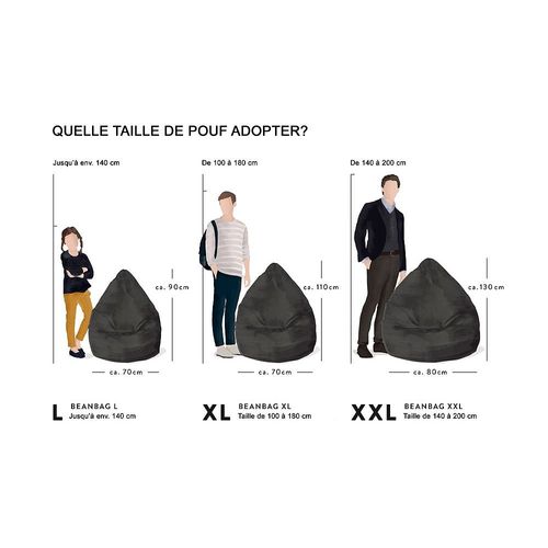Pouf Easy Xxl Noir