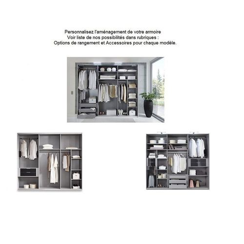 Armoire 5 Portes Wilma 225 Cm Chêne Naturel