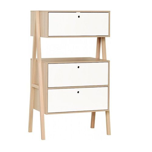 Commode 3 Tiroirs Vox Spot - Blanc