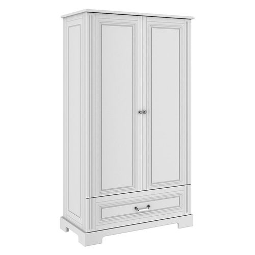 Armoire 2 Portes 1 Tiroir Bellamy Ines - Blanc