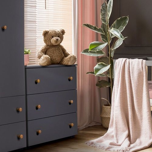 Commode 3 Tiroirs Littlesky By Klups Pauline - Gris