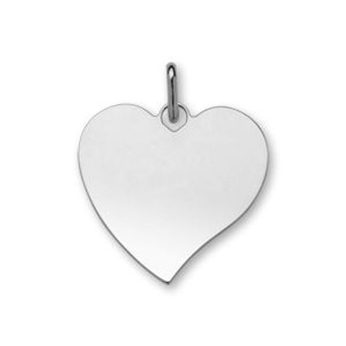 Pendentif Argent Coeur Très Grand Modèle 33*36