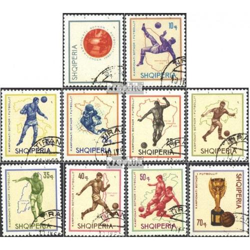 Albanie 1036-1045 (Édition Complète) Oblitéré 1966 Football-Wm `66, Angleterre