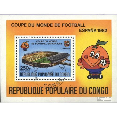 Congo (Brazzaville) Bloc 32 Oblitéré 1982 Coupe Du Monde ?82