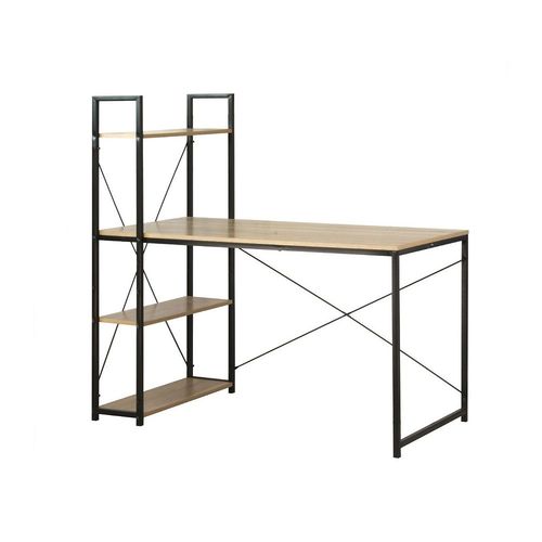 Bureau L120cm Avec 4 Étagères Style Industriel