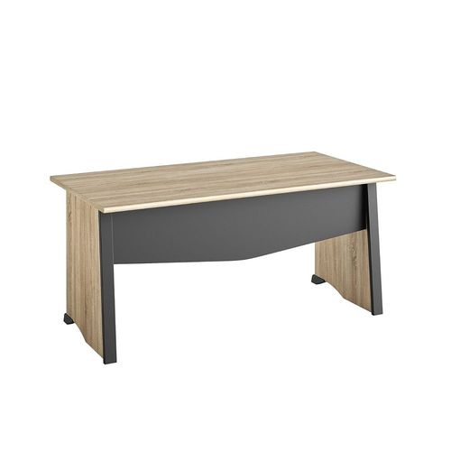 Bureau Style Industriel Avec Voile De Fond L140 Cm - Fabrication Française