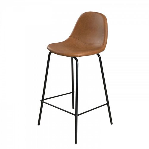 Lot De 2 Tabourets De Bar John Marron Hauteur D'assise 65cm - Augustin