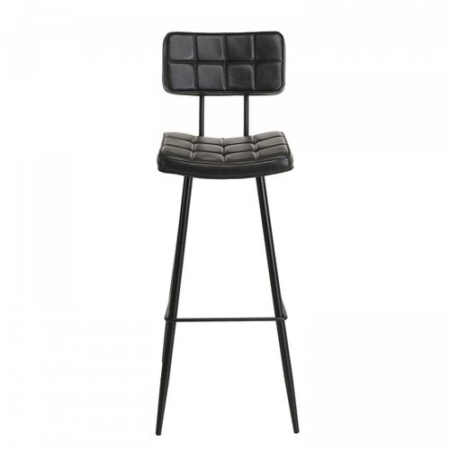 Lot De 2 Tabourets De Bar James Noir Hauteur D'assise 80cm - Augustin