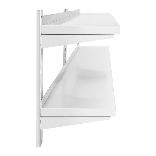 Étagère Murale Professionnel 2 Tablettes 40 X 150 Cm Acier Inoxydable 14_0001554