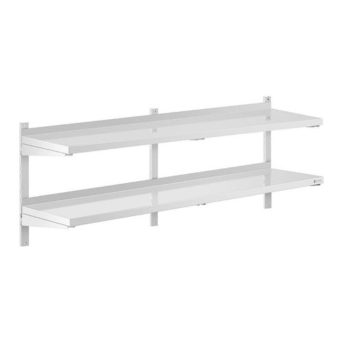 Étagère Murale Professionnel Acier Inoxydable 2 Tablettes 40 X 160 Cm 14_0001555