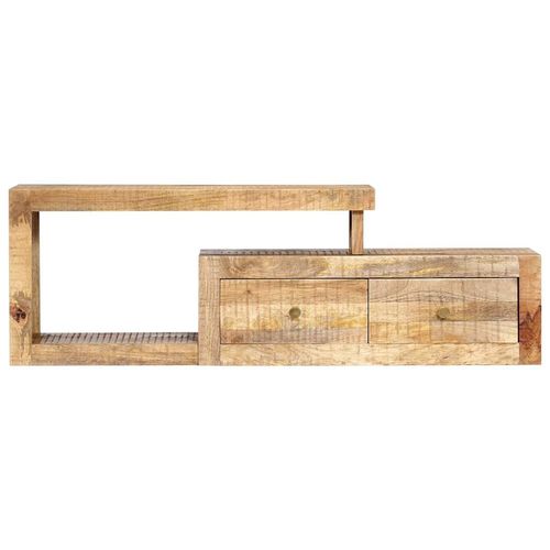 Meuble Télé Buffet Tv Télévision Design Pratique 120 Cm Bois Massif De Manguier 2502274