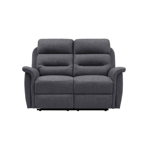 Canapé De Relaxation 2 Places En Tissu Gris Léon - Gris Foncé