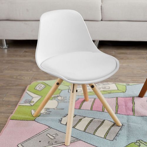 Fauteuil Enfant Chaise Confortable En Bouleau Pour Enfant Avec Assise Rembourrée - Sobuy Fst46-W
