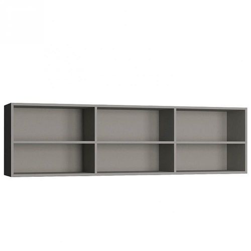 Surmeuble Lit Escamotable Vertigo 140 X 200 Cm Gris Mat