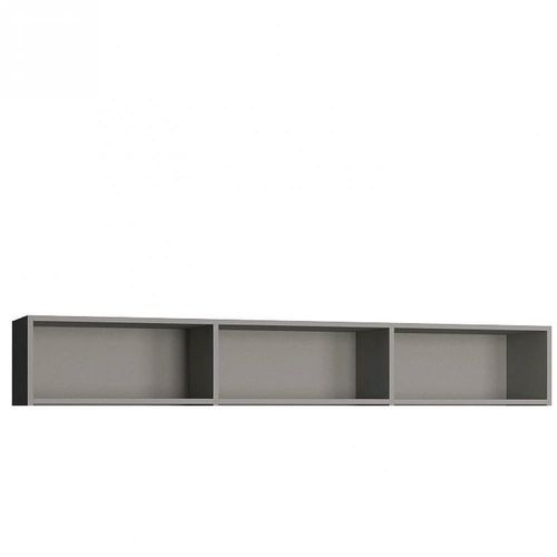 Surmeuble Lit Escamotable Vertigo 160 X 200 Cm Gris Mat