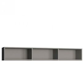 Surmeuble Lit Escamotable Vertigo 160 X 200 Cm Gris Mat