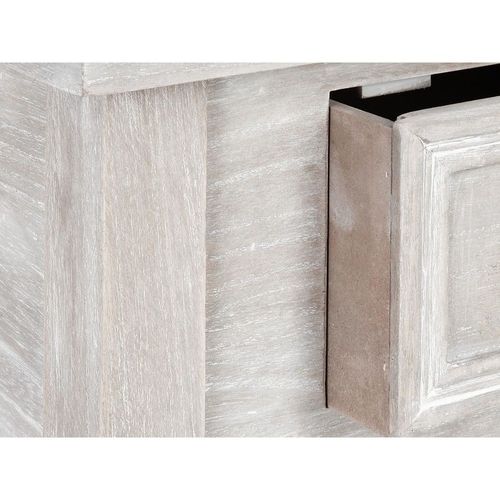 Table De Chevet En Bois Effet Blanchi 1 Tiroir H 67 Cm