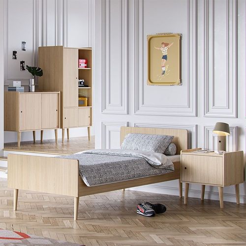 Chevet 1 Porte Vox Retro - Bois