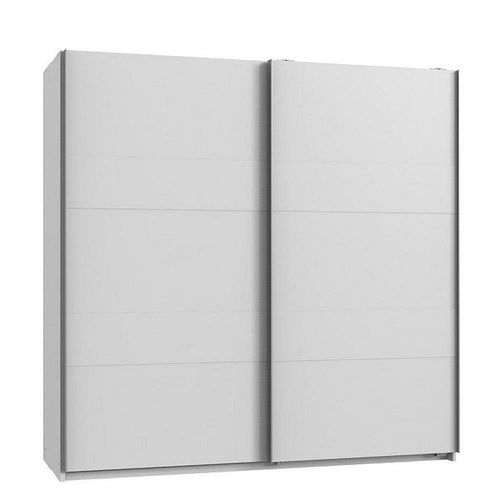 Armoire De Rangement Aude Portes Coulissantes 179 Cm Blanc Mat