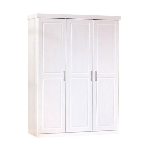 Armoire 3 Portes Bois Massif "Angel" 190cm Blanc