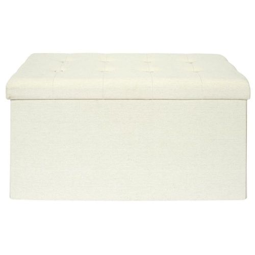 Banc Pliable & Coffre "Eleonor" 76cm Beige
