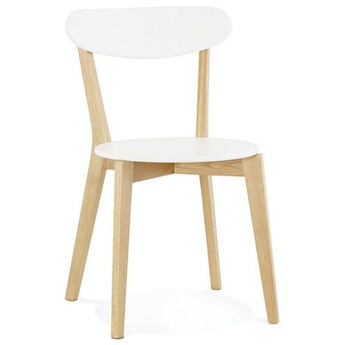 Chaise Design "Hanko" 80cm Blanc