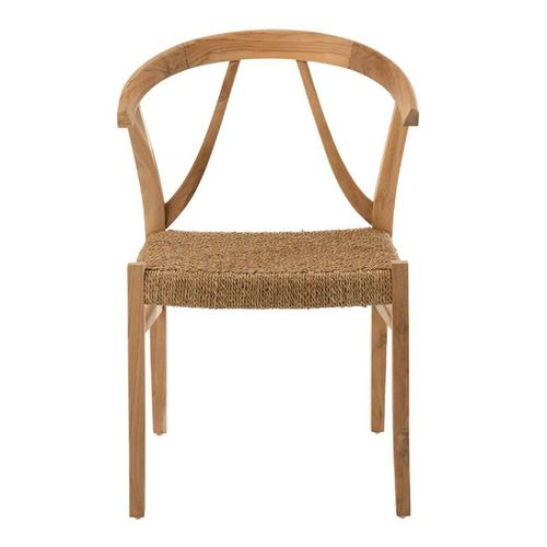 Chaise Design En Teck "Alis" 80cm Naturel